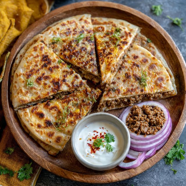 Mutton Keema Paratha